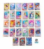 Moonza 27 PCS 3D View Pokemon Trading Card For Kid's Playing Card For Kid's, Adult