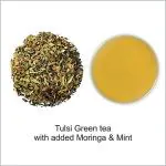 Octavius Moringa, Tulsi & Mint Green tea - 75 Gms (35 Cups) | Superior Loose leafs Tea with All Natural Immune Boosting Herbs | Rich in Antioxidants | No artificial flavors | Refreshing Detox Tea