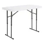 Lifetime 4 Feet Foldable Laptop Table for Home Office, Portable Study Table, Compact Work Table for Students, Study Desk, Space-Saving Desk, Versatile & Durable