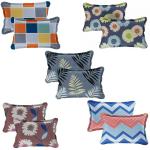 Home Designs Classic Multicolor Polycotton Floral Pillow Covers 18 x 28 inch (pack of 5)