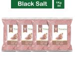 Trinetra Black Salt 4 kg (1Kg X 4 Pack) Kala Namak