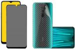 Ragro Front And Back Tempered Glass For Xiaomi Redmi Note 8 Pro (Combo Of 2)