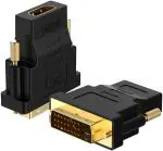 Microware DVI, HDMI Adapter for Projectors, PC, Laptops