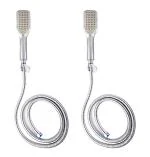 Sellzy HS-18 Rain Spray Hand Shower with 1.5 Mtr SS Shower Tube and Wall Hook Shower Head -2 Pieces