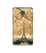 Casotec Vintage Paris Tower Design Printed Silicon Soft TPU Back Case Cover for Swipe Elite 2 plus