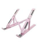 Urban Yard Adjustable Folding Stand for Laptop, ipad, Books - Pack of 1 (Pink)