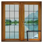 Lifekrafts Grey Fiberglass Mosquito Net for Windows with Self Adhesive Velcro Tape 50 cm x 50 cm