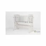 Arcedo Amber 2 in 1 Wooden Baby Swing (White)