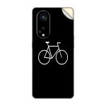 GADGETSWRAP Printed Vinyl Skin Sticker for Oppo Reno 8T (5G) - Hipster Bicycle Dark