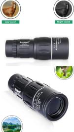 N&M Store Bushnell 16x52 Monocular Telescope Monocular Pack of 2 (52 mm , Black)