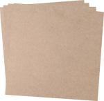 India Wood Mart Bamboo Hardboard Sheets For Art And Crafts, 10 X 10 Inches (Pack Of 4)