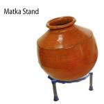 TENDULA Matka Stand Plant Pot Stand Planter Stand Chrome Plated For Home Matka Kitchen Rack Single Ring Matka Stand (PACK OF 1)