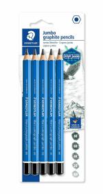 Staedtler Mars Lumograph Jumbo Degree Pencil Hb, 3b, 4b, 6b and 8b (Pack of 5)