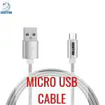 GeekTitan Indestructibl Micro-USB Cable Fast Charging - Upto 3Amp & Sync Data Cable(1.2M Silver)