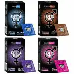 NottyBoy Super Value Pack 3in1, Dotted, Ribbed, Over Time, Extra Lube, Chocolate Condoms - 40 pieces
