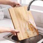 Whinsy Cutting Board with Antibacterial Surface with Stainless Steel Handle, Chopping Board for Kitchen