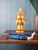 The White Ink Decor Buddha Statue