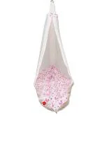 VParents Newborn Baby Sleep Swing Cradle Jhula Palna Tottilu with Attached Bed and Mosquito net Galaxy (Pink) 110679