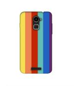 Casotec Rainbow Colors Design 3D Printed Hard Back Case Cover for Coolpad Note 3 Lite