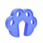 Safe-o-kid Fit All Sleek Design Strong Silicone Door Stopper, Blue Pack of 4