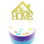 Festiko Gold Glitter Housewarming Cake Topper New Home Cake Topper Welcome Home Cake Topper Home Sweet Home Cake Topper Home Party