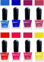 OUR Beauty Multicolor Quick Dry Long Lasting Hd Colors Nail Polish Set 2Feb47, 64 ml (Set Of 8)
