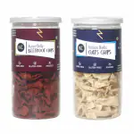 IRIE Asian Chilly Beetroot Chips & Italian Herb Oats Chips | Non-Fried Chips (Combo Pack of 2)