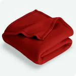 HOME STYLISH Plain Polar Fleece Heavy Weight Double Bed Blanket Warm Soft & Comfortable for Winter/AC Room/Hotel/Donation/Travelling 90X90 Inch Maroon