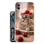Snazzy Multicolor Silicon Shock Proof Back Cover for Nokia C32