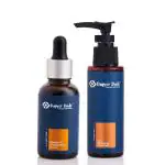 Dapper Dude Vitamin C Face Wash & Face Serum Daily Use Combo For Men, Get Brighter & Clear Skin For All Skin Types|Help Reduce Fine Lines and Wrinkles, and Moisturized skin | Pack Of 2