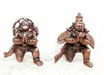 Searchers paradise Copper Idols of god Hanuman and Garuda , 100Grams ,1.7 inches , Patina Antique Finish, Pack of 1 Piece