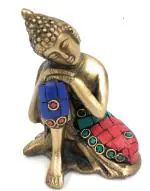 ARTVARKO Brass Buddha Idol Statue - 3 inch