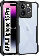 XOVO Back Cover for APPLE Iphone 15 Pro, Iphone 15 Pro, (Transparent, Dual Protection, Pack of 1)