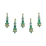 Come Busters Long Traditional Handcrafted Green Bindi (BIN030) Pack of 5