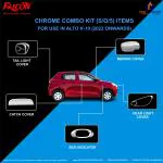 FALCON CAR CHROME ACCESSORIES COMBO KIT FOR ALTO K10 2022 ONWARDS