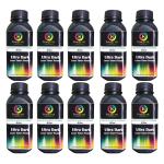 Print Star Black MonoToner Powder Bottle with Universal Compatibility for Samsung Cartridge Printers Universal Compatible with All Samsung Printers -80gms (Pack of 10)
