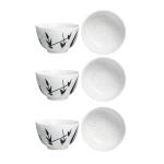 Caffeine White Ceramic Dessert Bowl (Set Of 6p)