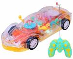 Toyshine RC Concept Musical and 3D Lights Kids Transparent Car- Battery Included