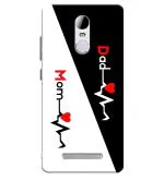 Bhaicover Redmi Note 3 Multicolor Mom Dad Design Mobile Phone Back Cover