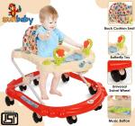 Pandaoriginals Musical Activity Walker (White, Red)