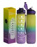 Welour Motivational Time Marked Water Bottle