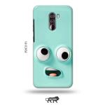 Tweakymod Printed Funny FAce Emoji Back Cover For Poco F1