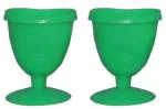OREAYU Prime Pack of 2 Plastic Green Eye Wash Cup Based on Ayurveda Concept Washable & Reusable Toxic Free Material