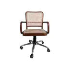 EPICS CRAFT - Teakwood Rattan Revolving Office Chair