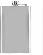 Wolblix 10oz Hip Flask for Men, Leak Proof Stainless Steel Liquor Flask Pocket Whiskey Alcohol Drinkware for Party Camping Travel or Gift