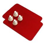 Kuber Industries Dish Dry Mat | Microfiber Drying Mat | Kitchen Drying Mat | Reversible Mat | Kitchen Absorbent Mat | Dish Dry Mat for Kitchen | 50x70 | Pack of 2 | Red