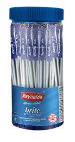 REYNOLDS BRITE BALL PENS 25 CT JAR - BLUE PACK OF 3