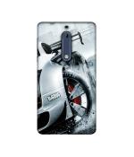 Casotec Drift Sport Print Design Printed Silicon Soft TPU Back Case Cover for Nokia 5