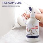 KATHUZZ Tiles Gap Filler Waterproof 280 ml Crack Seal Agent Grouting Paste for Tiles Waterproof Silicone Sealant for DIY Home Sink Tile Gap Filler Grouts Repair Tube for Kitchen, Bathroom (White)
