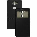 Casotec Premium Kickstand Caller-id Flip Case Cover with Snap Button Closure for NOKIA 9 - Black